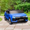 Kids Electric Ride on Car 2 Seater SUV, 24V Battery Powered Truck Licensed Chevrolet Blazer Vehicle - 4 of 4
