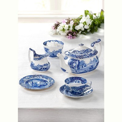 Blue Italian 14-Inch Ceramic Oval Serving Platter