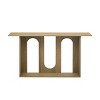 60" Modern Console Table with Arched Base and Lower Shelf for Entryway,Hallway,Living Room,Foyer-Baofuwish - 3 of 4