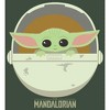 Juniors Womens Star Wars: The Mandalorian The Child Cartoon Art Bassinet Festival Muscle Tee - 2 of 4