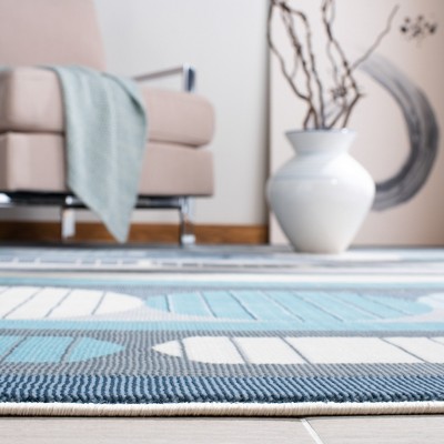 Art Deco Inspired 8' x 10' Gray Abstract Synthetic Area Rug