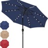 VisioGear Patio Umbrella, Patio Market Table Umbrella with Push Button Tilt/Crank for Garden, Deck, Backyard and Pool, Dark Blue ,57.48*5.91*5.91 - 4 of 4