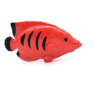 Collectible Wildlife Gifts | Angelfish, Flame Angel Fish, Tropical, Rubber Fish Design, Realistic Figure, Toy Model, Gift,   2 1/4"  F1786 B145 - 1 of 4