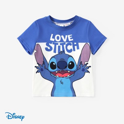 Disney Stitch Birthday Girl Boy Shirt Short Sleeve Cotton Tee Toddler Gift T-shirts