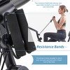 Folding Exercise Bike, Fitness Upright and Recumbent X-Bike with 10-Level Adjustable Resistance, Arm Bands and Backrest - 2 of 4