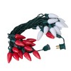 Novelty Lights LED C9 Ceramic Outdoor Lighting, Green Wire (25 Bulbs, 120 V) - 3 of 4