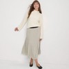 Lands' End Women's Knit Foil Pleated Midi Skirt - 4 of 4