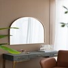 FONTOI Arched Decorative Wall Mirror Iron Gold Frame Modern Accent for Bathroom Bedroom Dressing Room Hallway or Living Room, Gold, 33"*1"*31" - 3 of 4