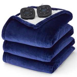Bedsure | Electric Heated Blanket Soft & Washable Solid Flanne - 1 of 4