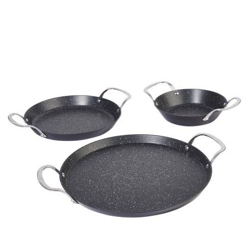 Curtis Stone 3 piece Dura pan Nonstick Nesting Skillet Set Refurbished Target
