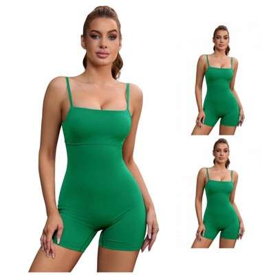 INSPIRE CHIC 3 Pcs Women's Square Neck Spaghetti Strap Backless Tummy Control Cami Body Shapers