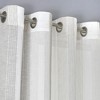 Yarn-Dyed Vertical Stripe Voile Sheer Window Curtain Panels - 3 of 4