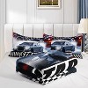 Acoinel Race Car Quilt Bed Set with 1 Comforter 2 Pillowcases, for Boys Bedroom - 3 of 4