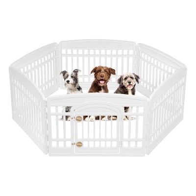 Photo 1 of (READ FULL POST) IRIS 4-10Panel 24/34"H Foldable Exercise Enclosure Plastic Pet Playpen with Door