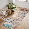 Area Rugs Living Room Modern Abstract Rug Non-Slip Low Pile Soft Rug for Bedroom Dining Room Home Office - 2 of 4