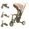7-in-1 Foldable Baby Tricycle with Adjustable Parent Handle – Toddler Trike with Safety Harness, Wheel Brakes & Removable Canopy for Boys & Girls - 2 of 4