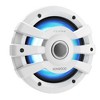 Kenwood XM77WL 7.7" 2-Way White Coaxial Speakers Marine/Powersports for 6-7/32" Diameter Mounting Hole, 21-Color Front & Back RGB Illumination - 2 of 3