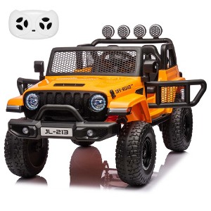 24V 7AH Ride on Truck Car for Kids 2 Seater Toddles Battery Powered Cars 2WD/4WD Switchable Electric Vehicles with Remote Control - 1 of 4