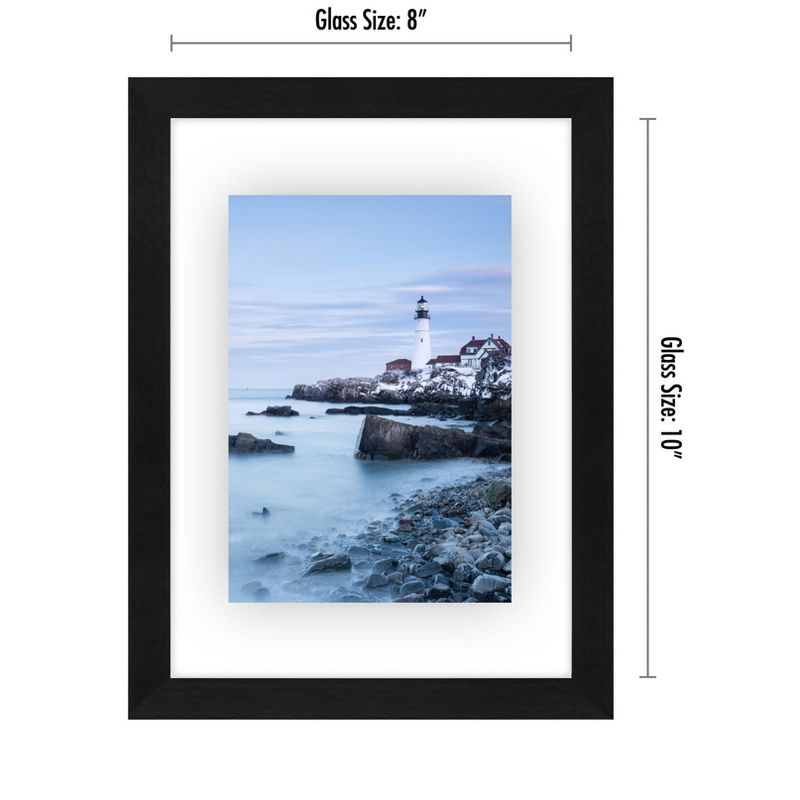 Americanflat Floating Picture Frame with polished glass - Horizontal and Vertical Formats for Wall - Horizontal and Vertical Formats for Wall, 2 of 8
