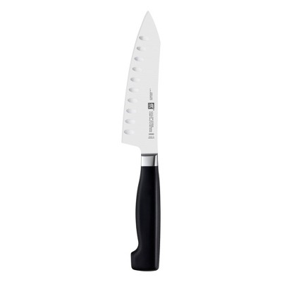 ZWILLING Four Star 5-inch Hollow Edge Rocking Santoku Knife