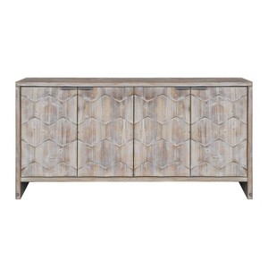 NicBex 4 Door Sideboard Buffet Cabinet Farmhouse Wooden Storage Cabinet for Kitchen - 1 of 4