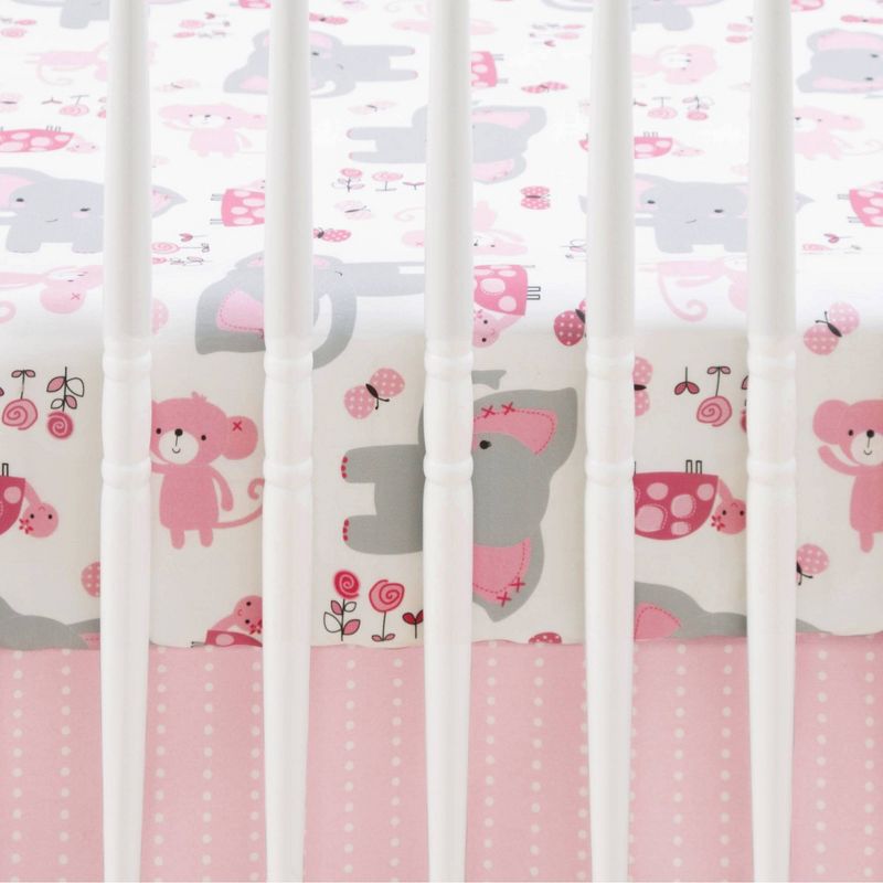 Bedtime Originals 3pc Twinkle Toes Crib Bedding Set - Pink, 5 of 6