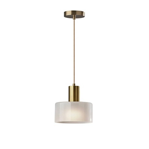 Adesso Rhodes Pendant Antique Brass: Etl Listed, 9