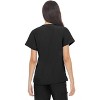 Hey Collection Women's Stretch Mock Neck Medical Scrub Top with Princess Seam - 2 of 4