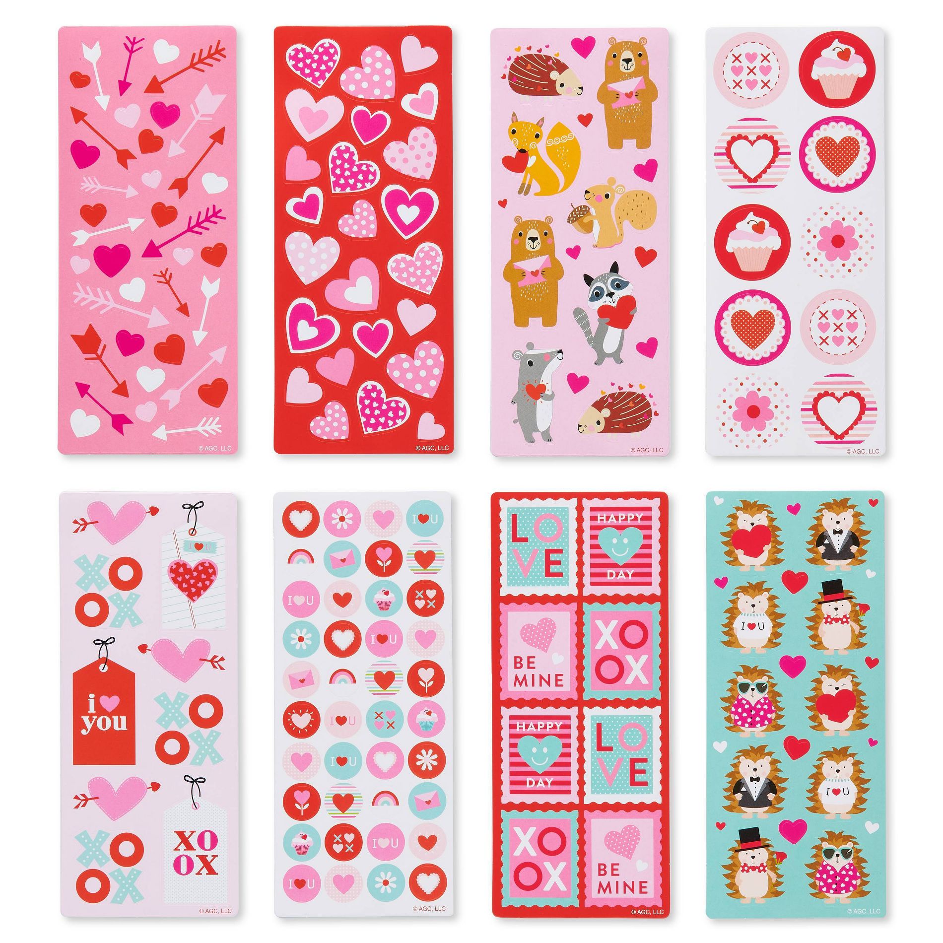 620ct Valentine's Day Stickers Mega Variety Pack