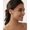 Dangle Earrings for Women- 14K Gold Plated Butterfly Heart Star Hoop Chain Tassel Design Long Dangle Earrings - 2 of 4