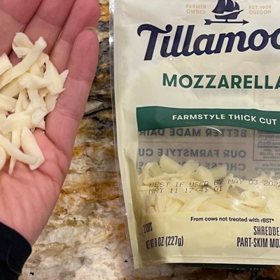 Tillamook Mozzarella Shredded Cheese - 8oz : Target