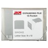 JAM Paper 9" x 13" Plastic Expanding File Folder 13 Pocket - Letter Size - 3 of 4