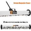 Magnetic Sweeper Rolling, 24" Industrial 33LBS Capacity w/Adjustable Handle & 7" Wheels for Nails Debris (White) - 2 of 4