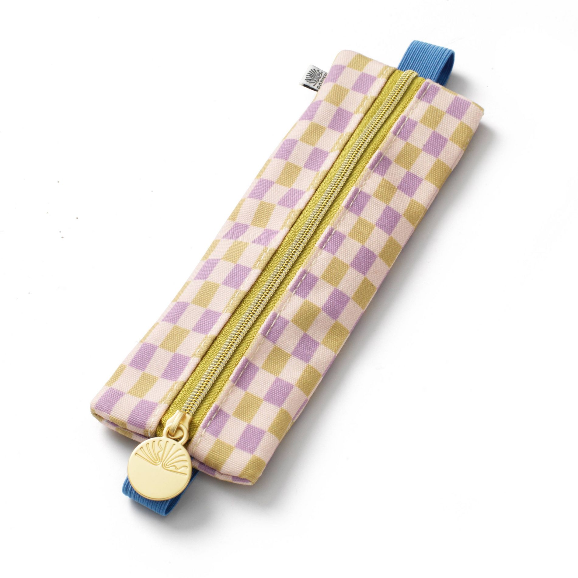 PAPIER Elastic fabric Pencil pouch 7.9"x2" Checkered