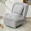 TIRAMISUBEST 360° Swivel Rocking Single Sofa,Recliner Sofa, Manual Glider Rocking Armless Chair - 2 of 4
