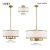 Livex Lighting Park Ridge 2 - Light Semi-Flush Mount in  Antique Brass - 2 of 4