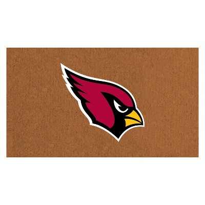 Evergreen NFL Arizona Cardinals Logo Natural Coir 28 x 16 Inches Indoor Outdoor Doormat