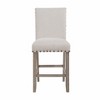 PAGED Bar Stools Set of 2, Modern Upholstered Counter Height Bar Chair with Back and Nailhead Trim for Bar, Kitchen, Dining Room - 4 of 4