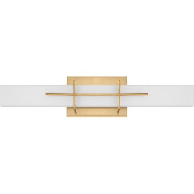 Gemini Aged Brass 22.5" LED Bath Vanity Light with Opal Glass Shade
