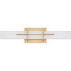 Quoizel Lighting Gemini 1 - Light Vanity in  Aged Brass - 2 of 3