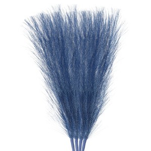 Unique Bargains Party Vase Wedding Decor Tall Fluffy Faux Pampas Grass - 1 of 4