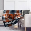 NFL Chicago Bears Plaid Oversized Ultra Cozy Throw Blanket - 2 of 3