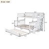 NicBex Twin Over Full Bunk Bed with Guardrail and Twin size Trundle,Loft Bed with Staircase and Storage,Noise Reduced Bunk Beds for Bedroom - 3 of 4