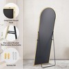 ChicFurnit Full Length Mirrors Arhed Floor Mirrors Floor Standing Mirror Wall Mirror Thin Frame for Living Room, Gold, 63"*0.5"*20" - 4 of 4