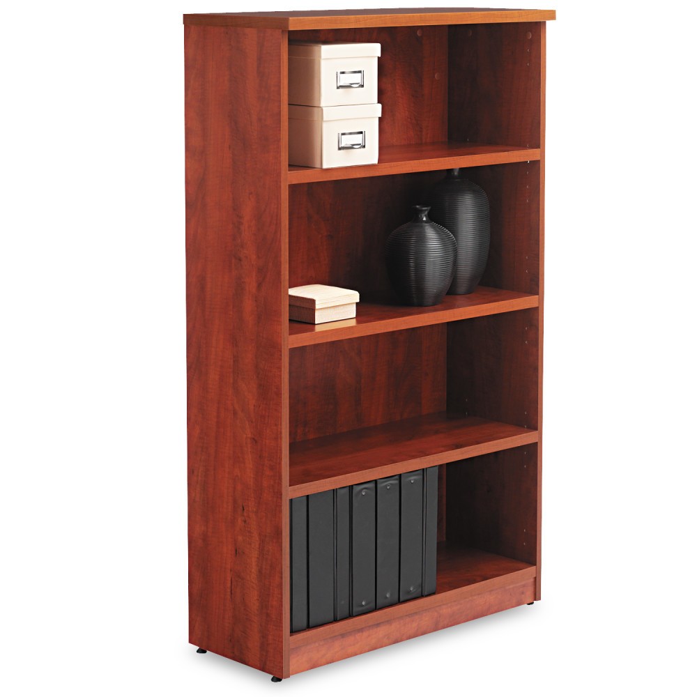 UPC 042167302399 product image for Alera Valencia Series Bookcase, Four-Shelf, 31 3/4w x 14d x 55h, Medium Cherry | upcitemdb.com