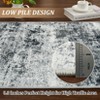 coucheta Multi-size Washable Area Rug, Modern Abstract Non-Slip Soft Low Pile Non Shedding Print Pattern Carpet, for Living Room, Bedroom, Dining - 4 of 4