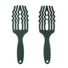 Unique Bargains Tangle Hair Brush Paddle Detangler for All Hair Types Black - 3 of 4