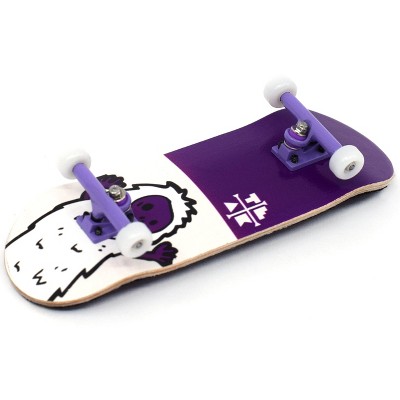 Teak Tuning Pro 32mm Fingerboard Complete - 5 Ply Wood Deck with Pro Trucks - Purple Yeti