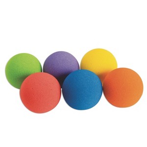 S&S Worldwide Spectrum Super Bounce Foam Ball 2-3/4in Pk6 - 1 of 2