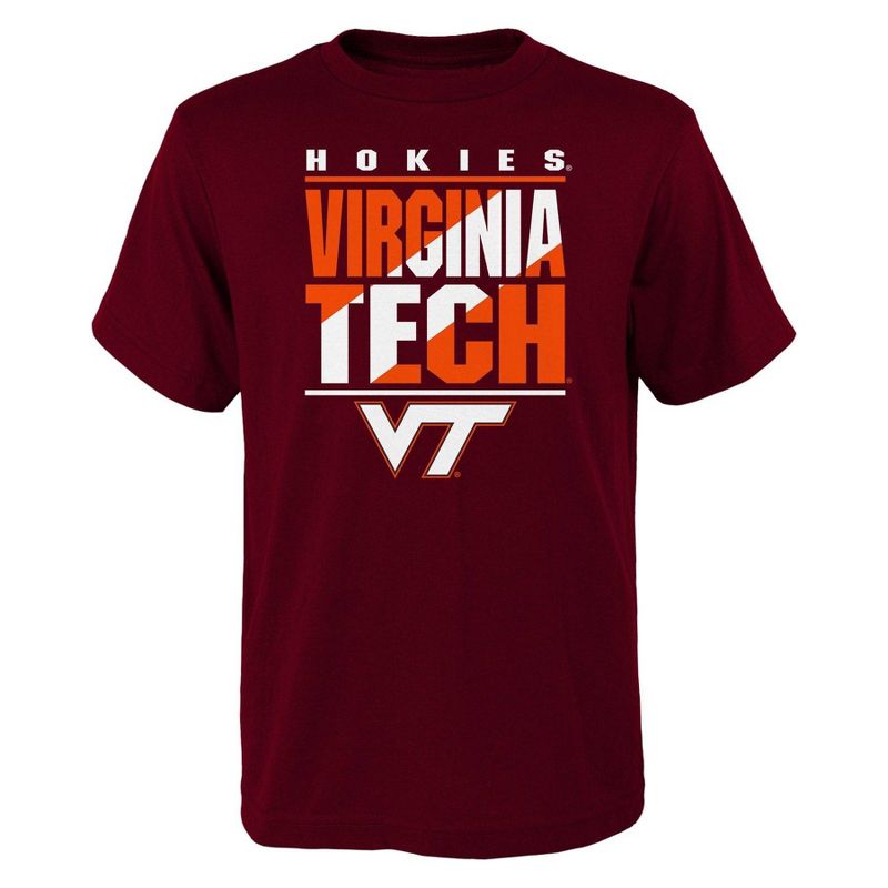 NCAA Virginia Tech Hokies Boys&#39; Core Cotton T-Shirt, 1 of 2